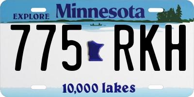 MN license plate 775RKH