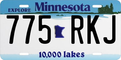 MN license plate 775RKJ