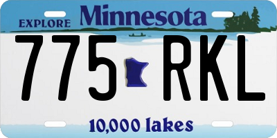 MN license plate 775RKL