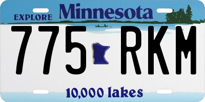MN license plate 775RKM