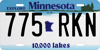 MN license plate 775RKN