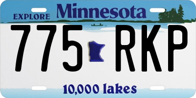 MN license plate 775RKP