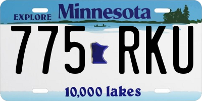 MN license plate 775RKU