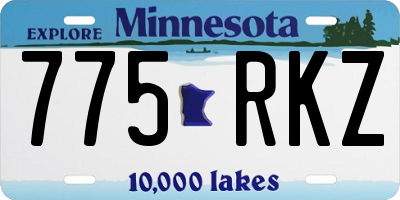 MN license plate 775RKZ
