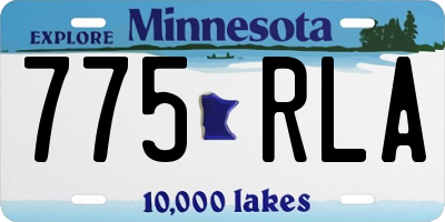 MN license plate 775RLA