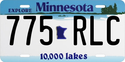 MN license plate 775RLC