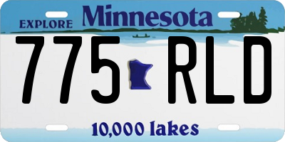 MN license plate 775RLD