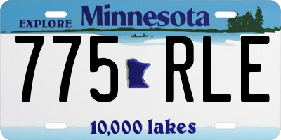 MN license plate 775RLE