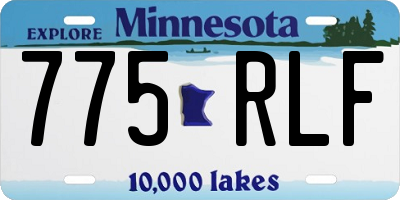 MN license plate 775RLF