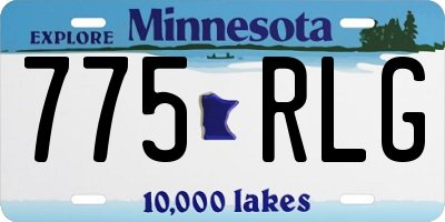 MN license plate 775RLG
