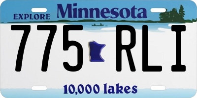 MN license plate 775RLI