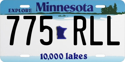 MN license plate 775RLL