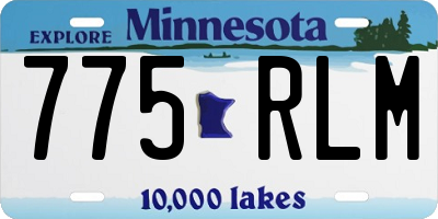 MN license plate 775RLM