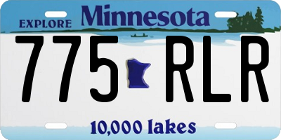 MN license plate 775RLR