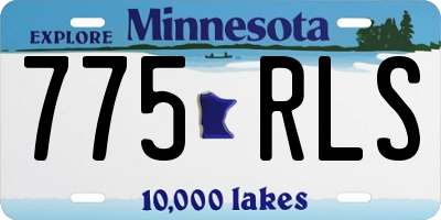 MN license plate 775RLS