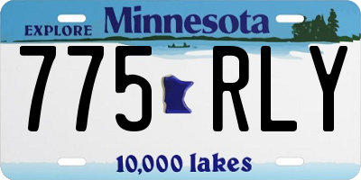 MN license plate 775RLY