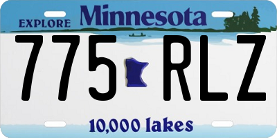 MN license plate 775RLZ
