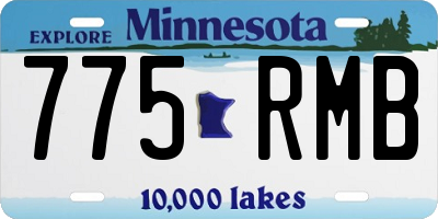 MN license plate 775RMB