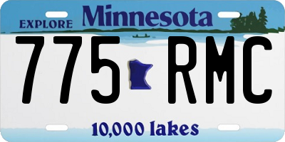 MN license plate 775RMC