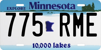 MN license plate 775RME