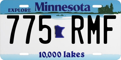 MN license plate 775RMF