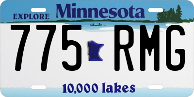 MN license plate 775RMG