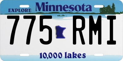 MN license plate 775RMI
