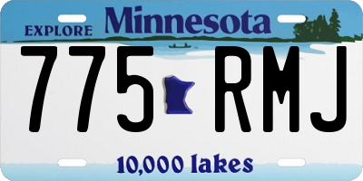 MN license plate 775RMJ