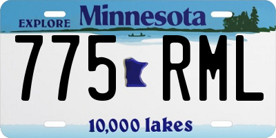 MN license plate 775RML