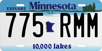MN license plate 775RMM