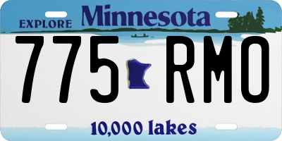MN license plate 775RMO