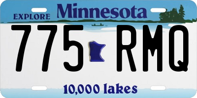 MN license plate 775RMQ