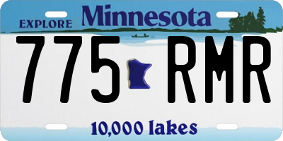 MN license plate 775RMR
