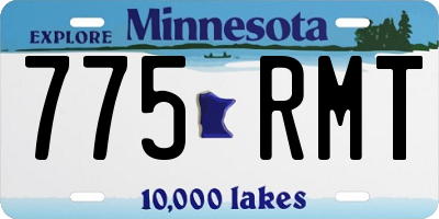 MN license plate 775RMT
