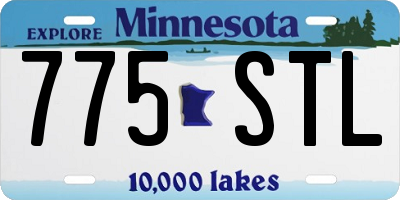 MN license plate 775STL