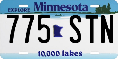 MN license plate 775STN