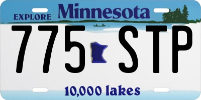 MN license plate 775STP