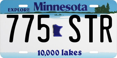MN license plate 775STR