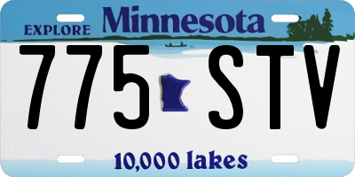 MN license plate 775STV