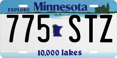 MN license plate 775STZ