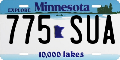 MN license plate 775SUA