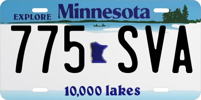 MN license plate 775SVA