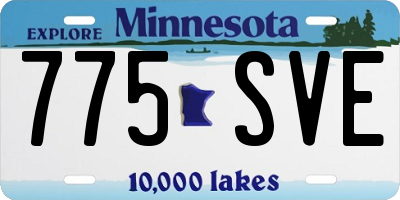 MN license plate 775SVE