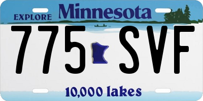 MN license plate 775SVF