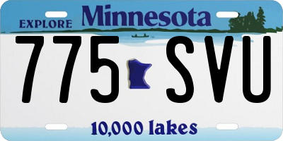 MN license plate 775SVU
