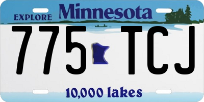 MN license plate 775TCJ