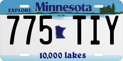 MN license plate 775TIY