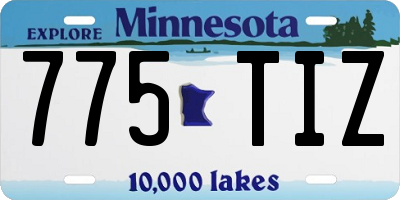 MN license plate 775TIZ