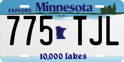 MN license plate 775TJL