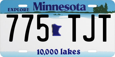MN license plate 775TJT